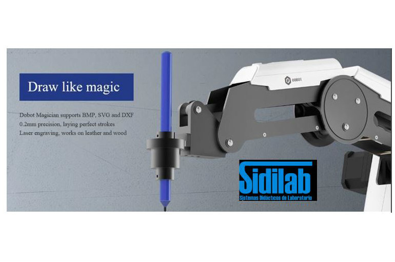 Nuevo Brazo robot Dobot Magician- Impresion 3D -Multicolaboracion - Dibujo - Grabado Laser