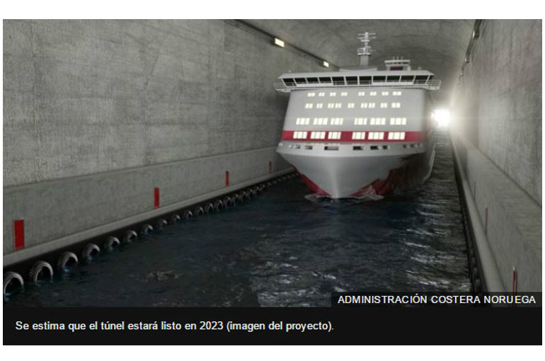 Noruega construirá debajo de una montaña el impresionante primer túnel para buques en el mundo
